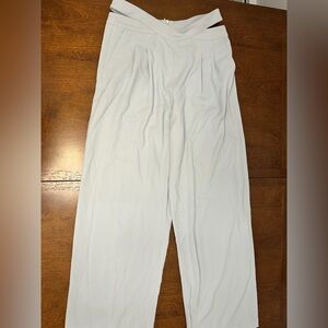 Commense Soft Blue Women's Trousers With Cutout